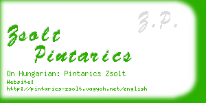 zsolt pintarics business card